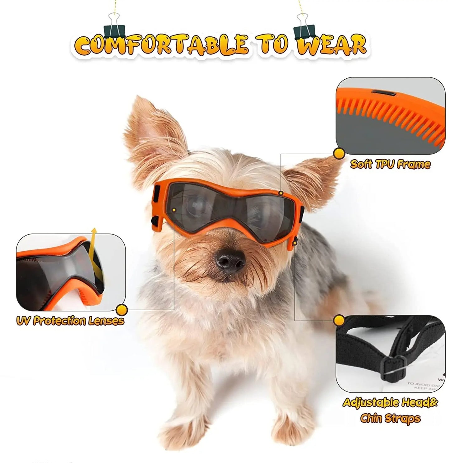 UV Protective Goggles for Dogs Cat Sunglasses Cool