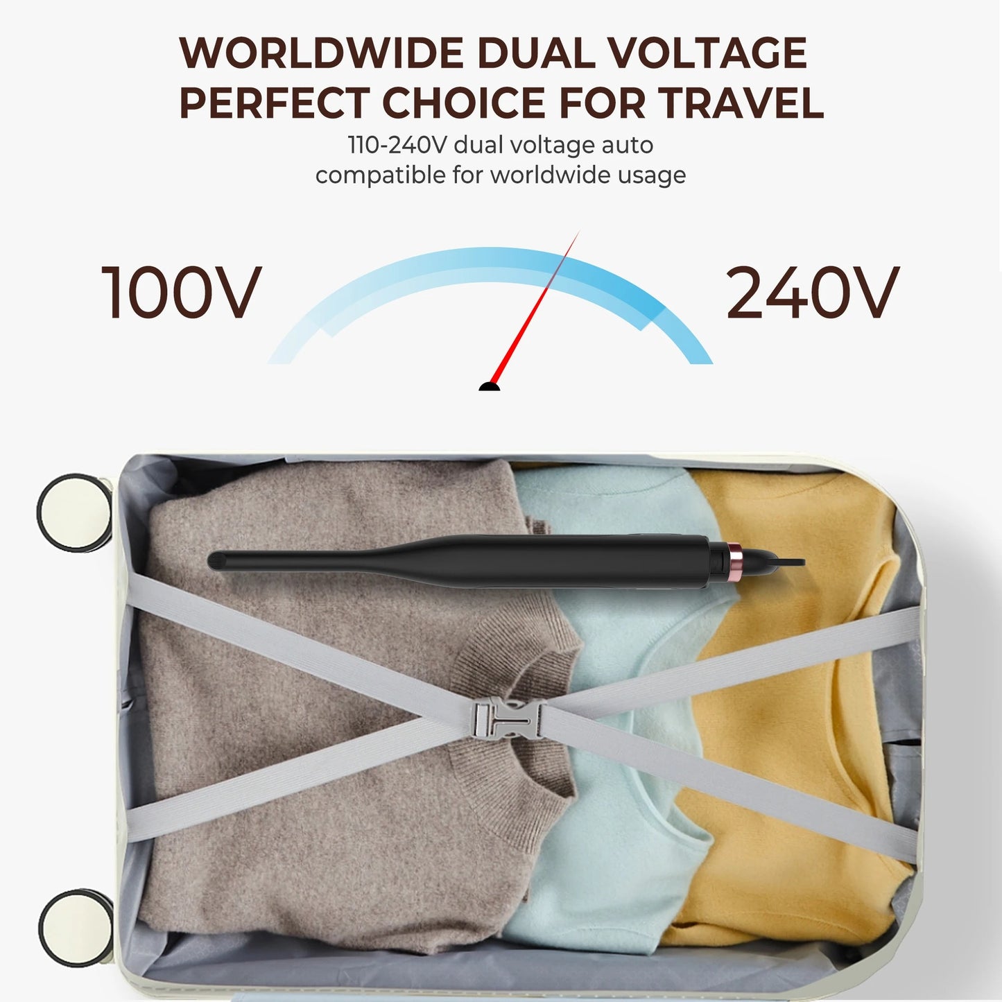 Small Flat Iron for Short Hair Temperature Adjustable Pencil