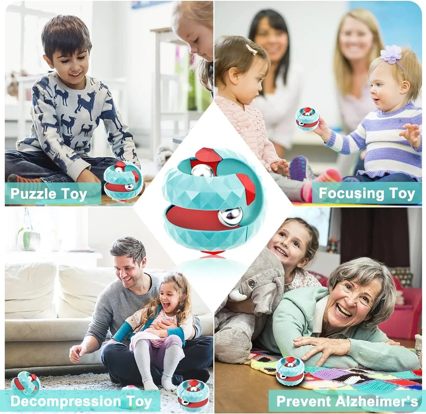 Decompression Toy Children Orbit Ball Cube Anti Stress Sensory Toys