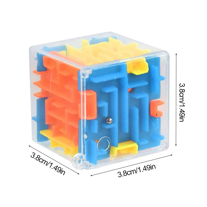 1-10Pcs 3D Cube Rolling Beads Maze Kids Toy