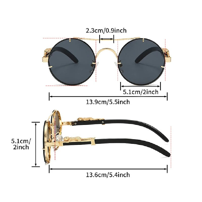 Vintage Round Sunglasses Women Fashion