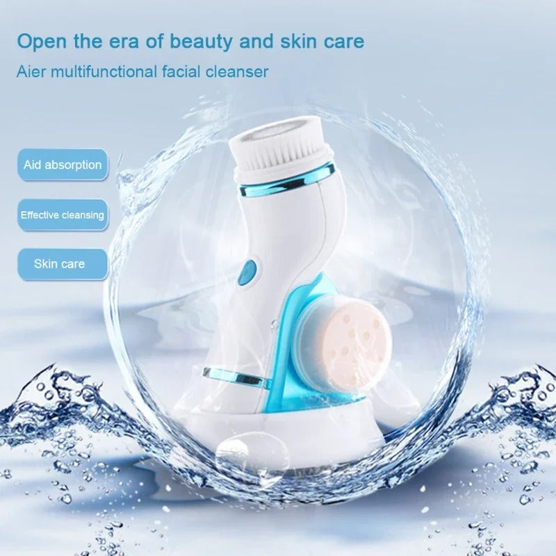 4 In 1 Electric Facial Cleansing Brush Massage