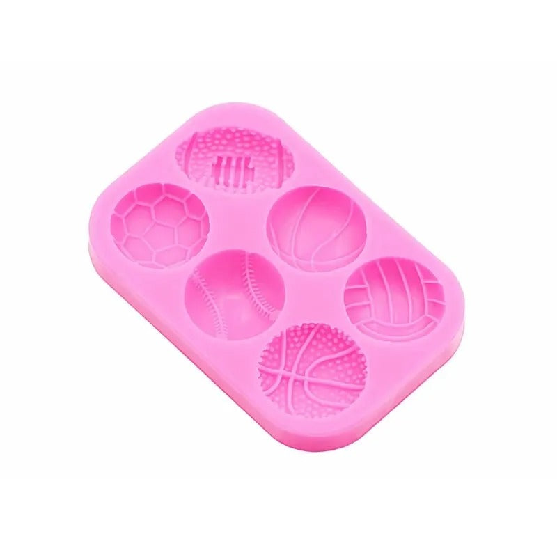 Sports Ball Football Basketball Accessories DIY Jewelry Earrings Silicone Mould