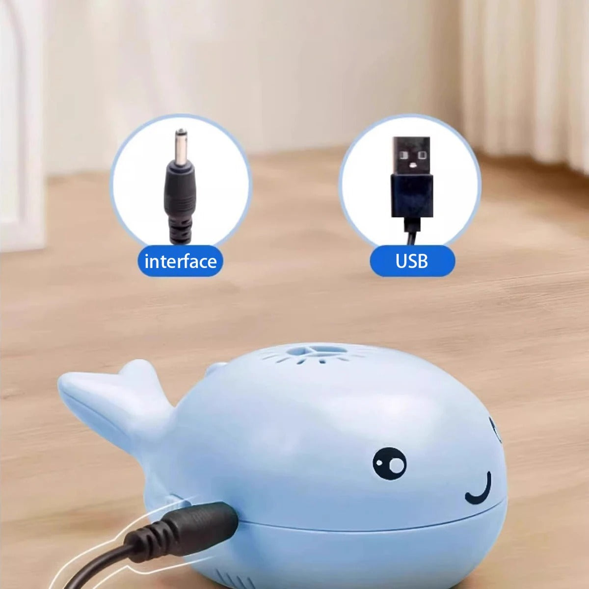 Electric Floating Ball Cat Toy Whale-shaped