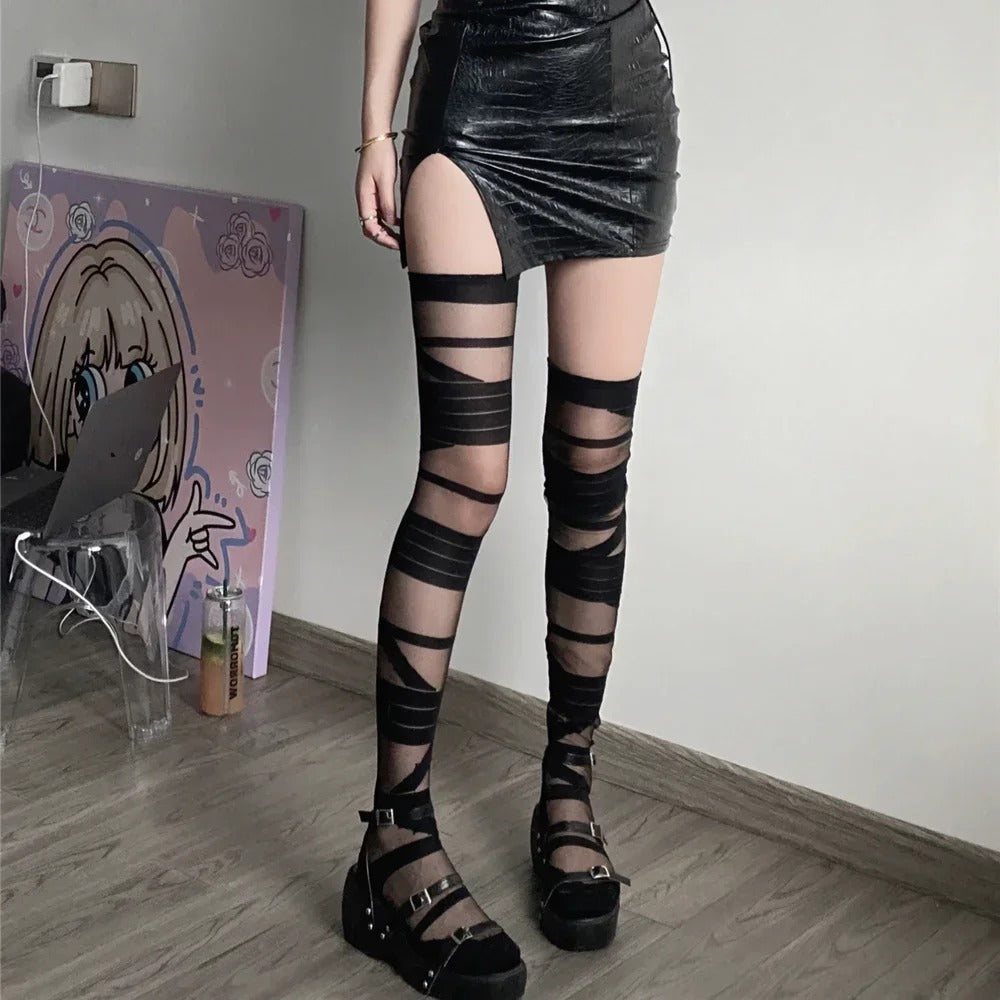 Women Stockings Ultra-thin Transparent Crystal Silk Socks