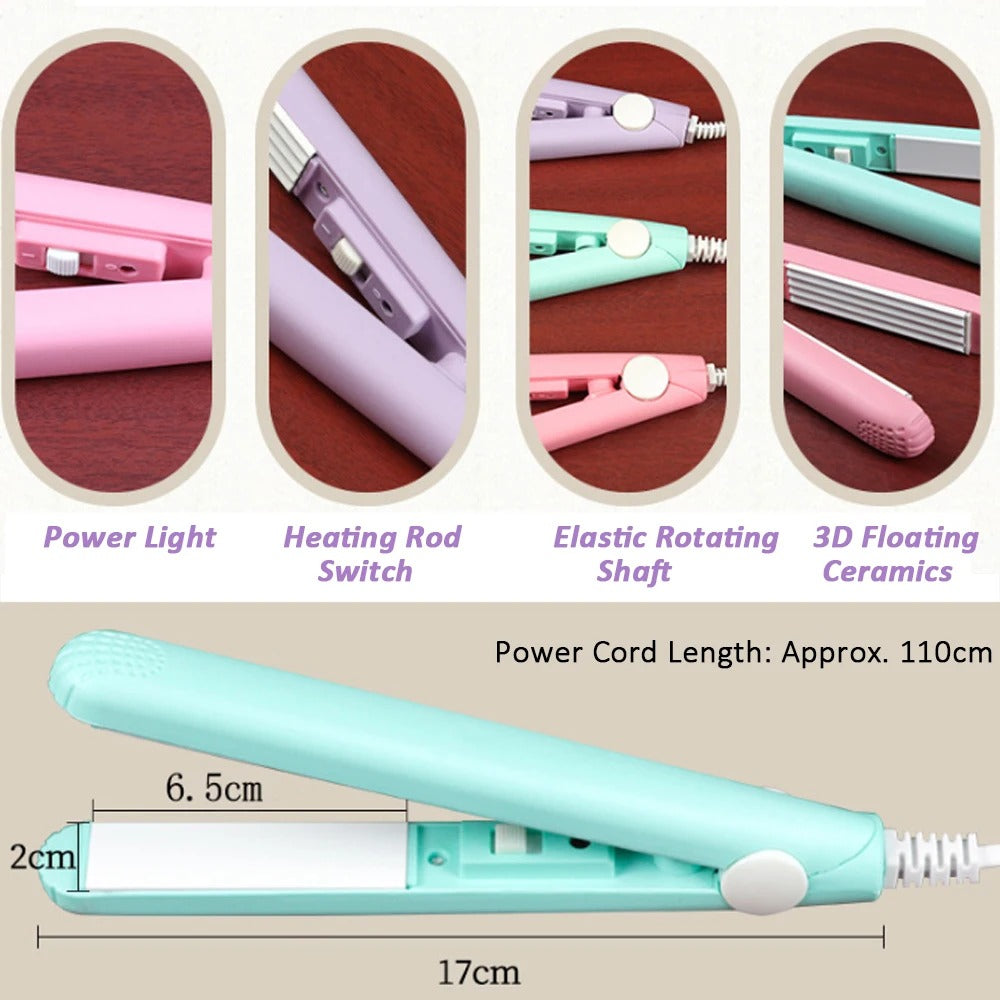 2024 Best Sell Mini Hair Curler Fluffy Splint Flat
