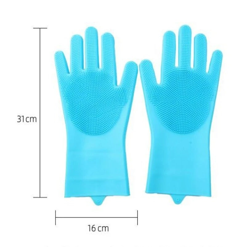 New magic Silicone Body Pet Bathing Gloves for Animal