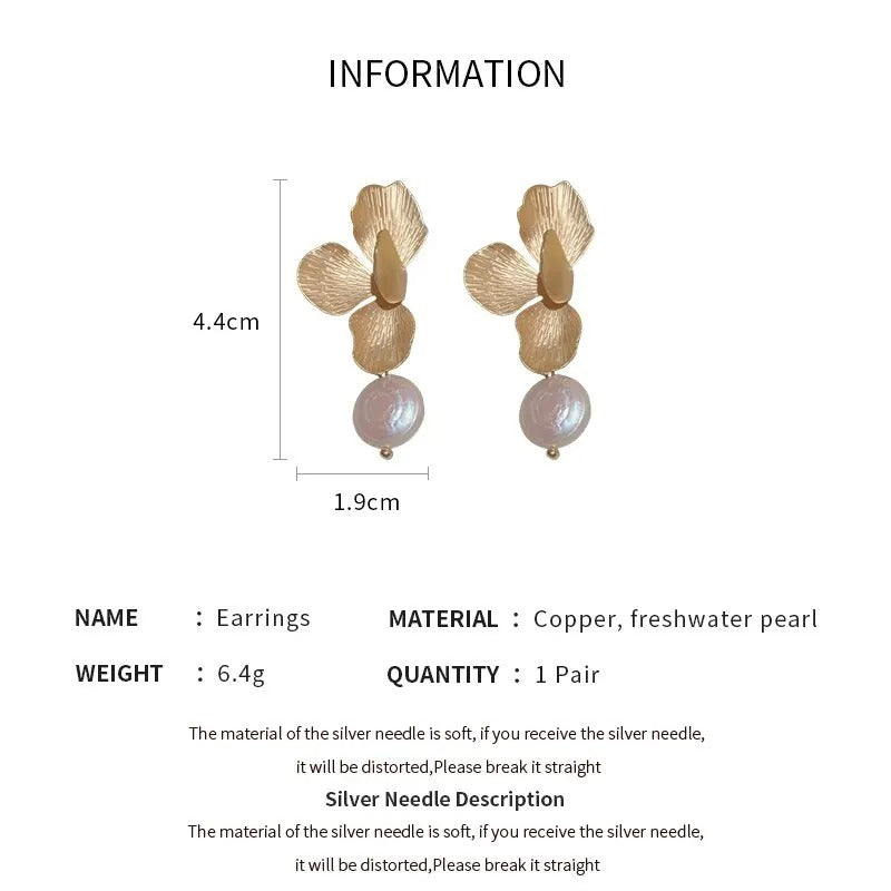 Elegant Imitation Pearls Dangle Earrings For Women