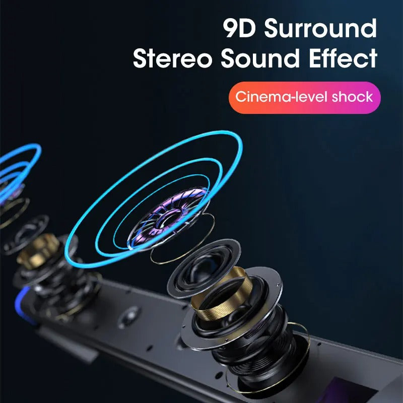 4D Computer Speaker Bar Stereo Sound Subwoofer