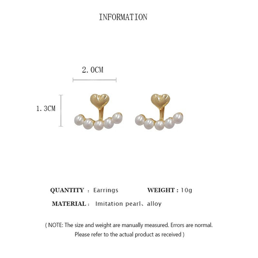 Light Luxury Imitation Pearl Stud Earrings