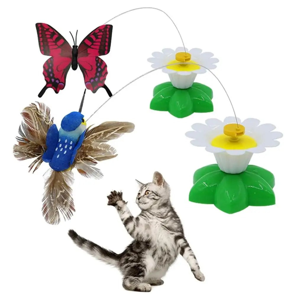 Rotating Electric Butterfly For Cats