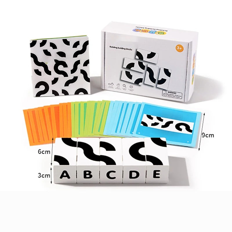 3D Wooden Rotating Building Blocks