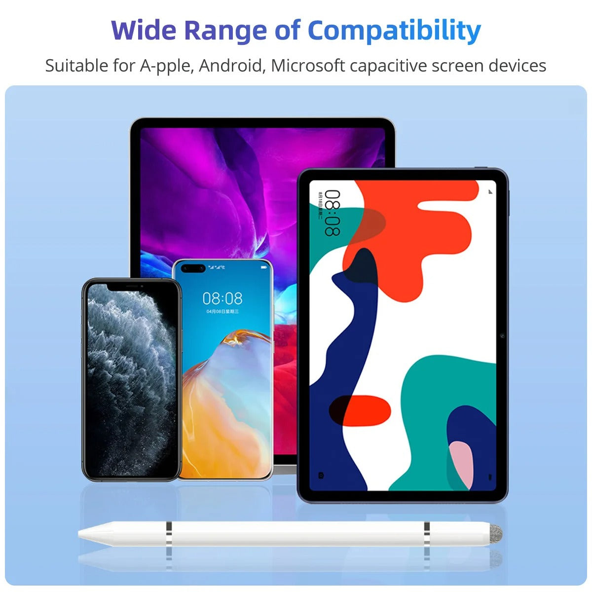 Magnetic Adsorption 3 in 1 Universal Capacitive Stylus Pen for iPhone Huawei