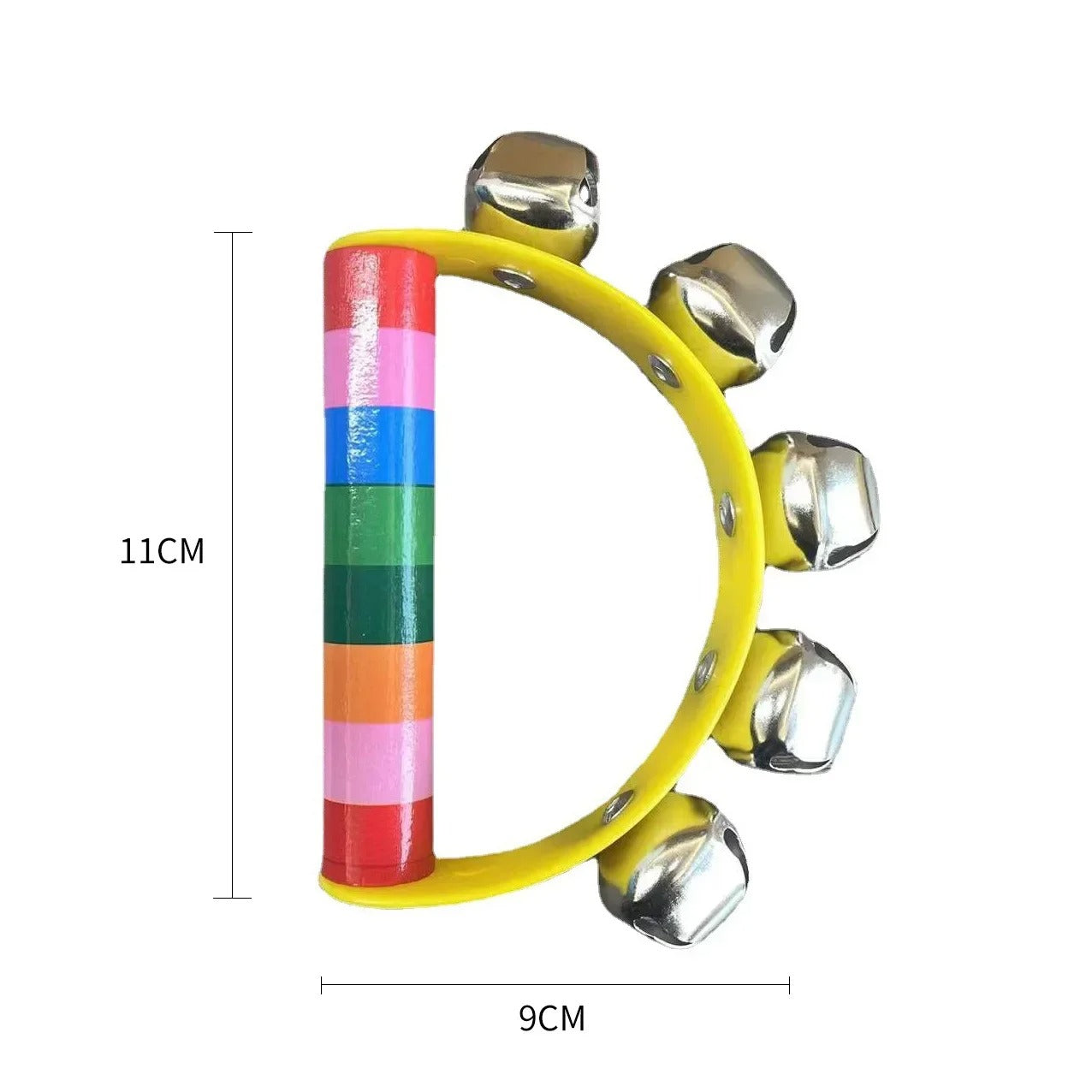 Colorful Rainbow Hand Held Bell