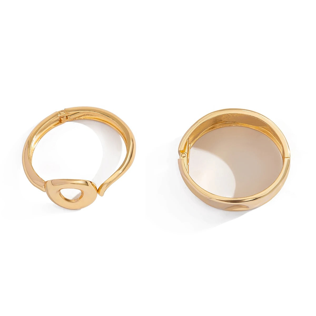 Exaggerated Punk Irregular Wide Cuff Bangle for Women