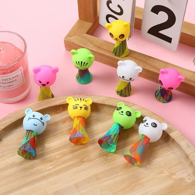10pcs Creative Animal Jumping Doll Toys
