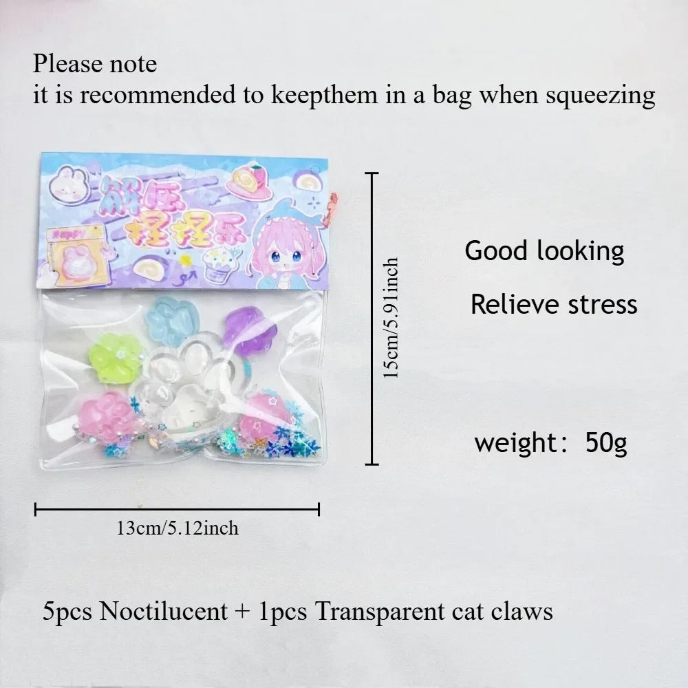 Luminous Cat Paw Squishy Fidget Toy