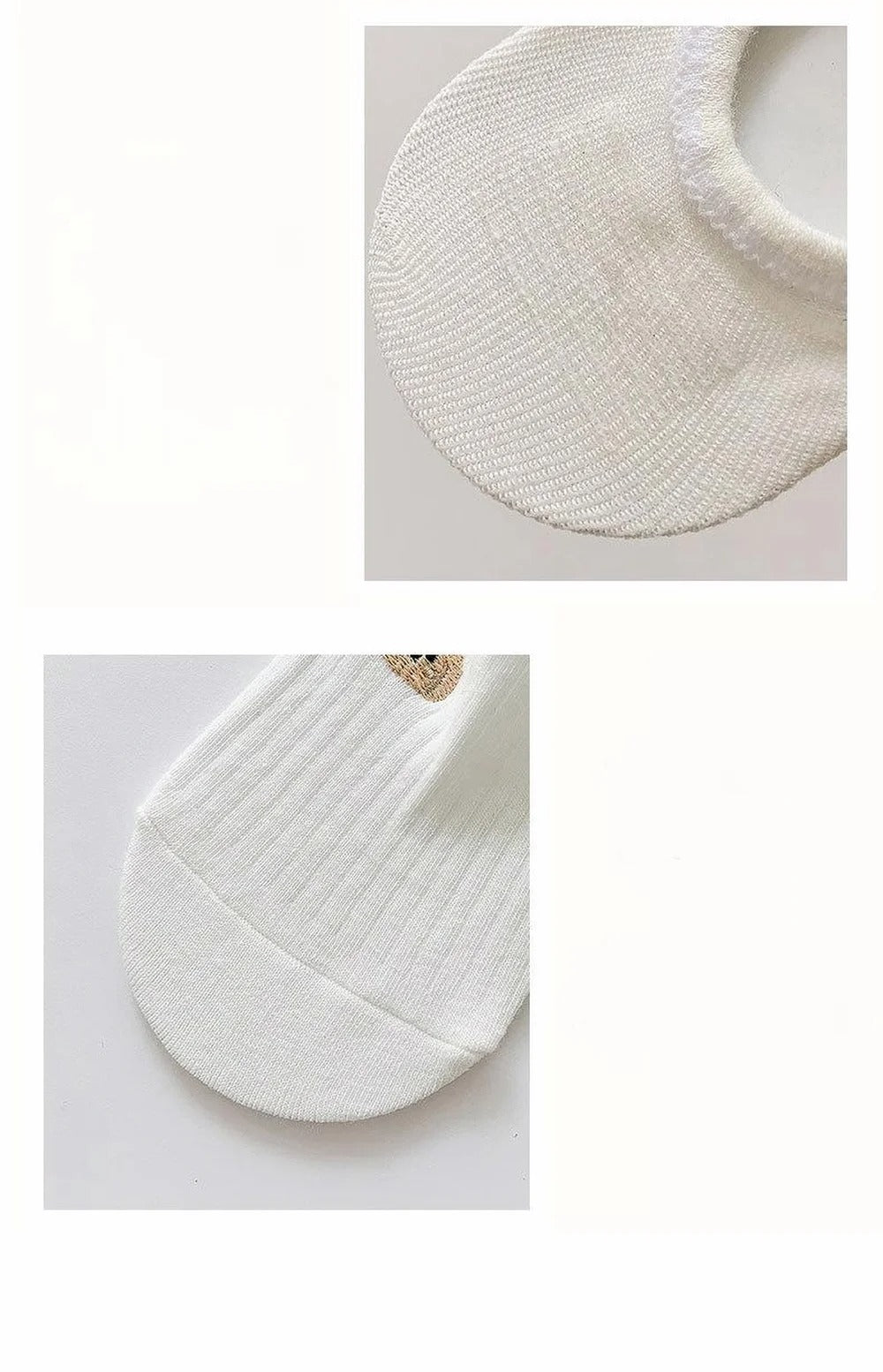 10 Pairs Women's boat socks summer white