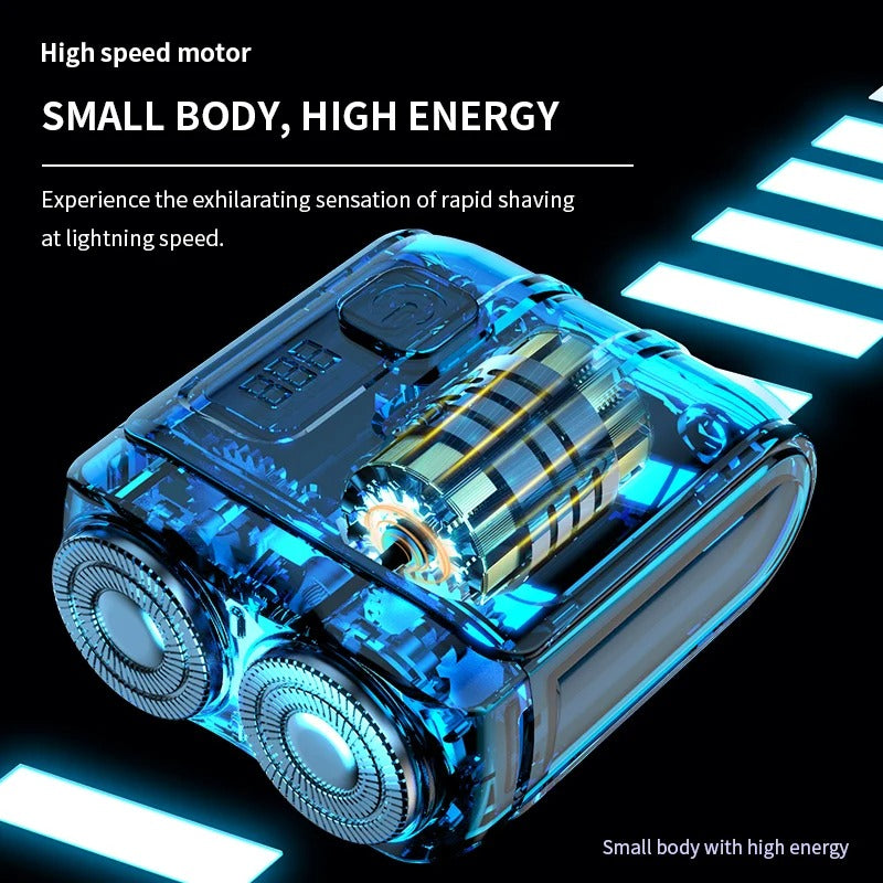 Travel Electric Shaver For Men Double Floating Magnetic