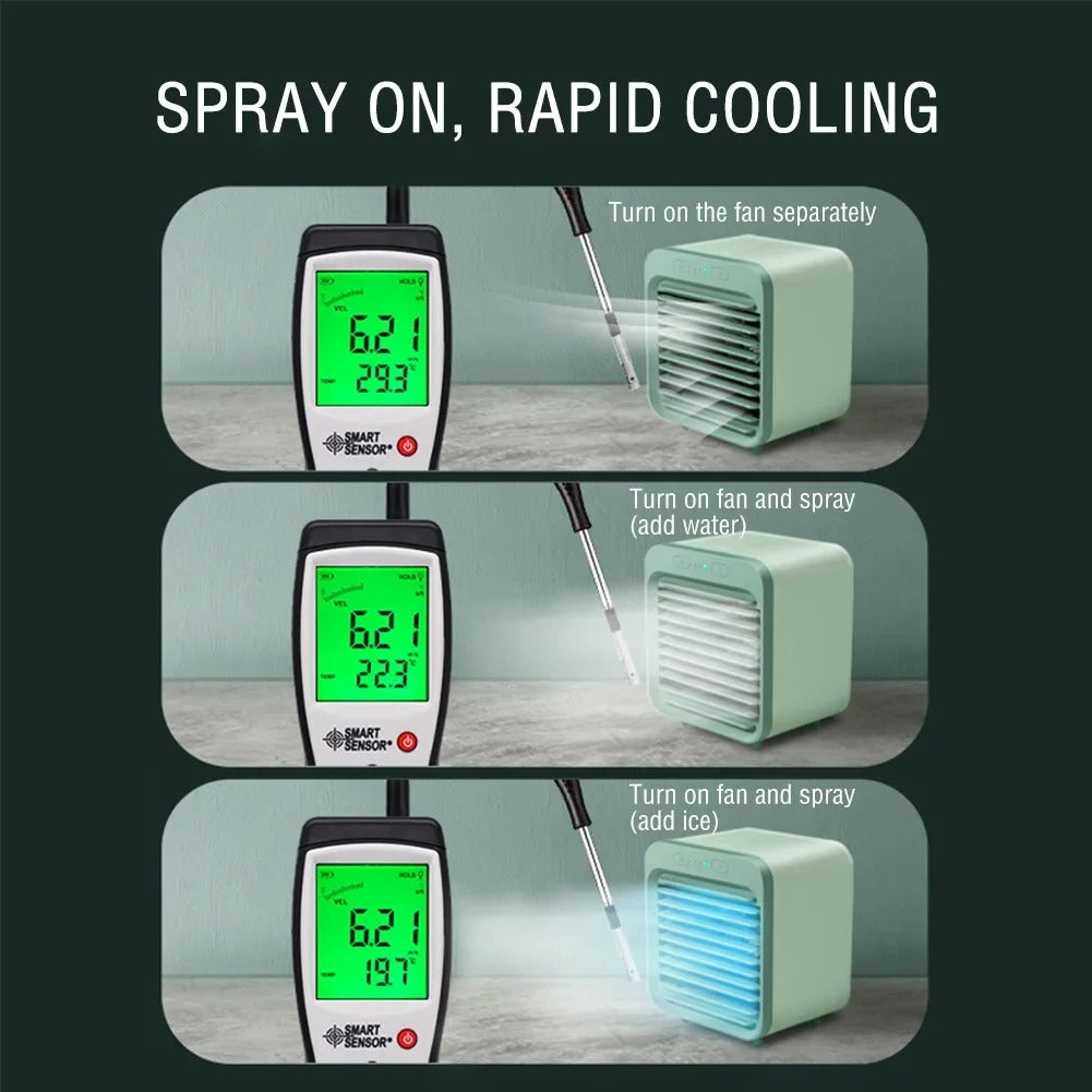 New USB Fan Mini 3 Gear Air Conditioner Cooler Fan Household Small Air Cooler Portable