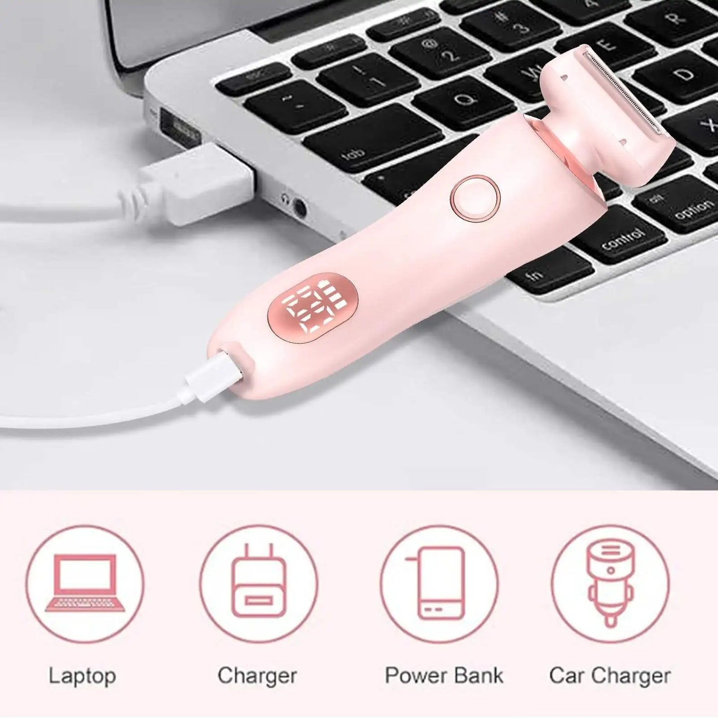 Electric Razors for Women 2 In 1 Bikini Trimmer Face Shaver