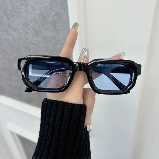 Luxurious Rectangle Sunglasses Women Fashion Designer