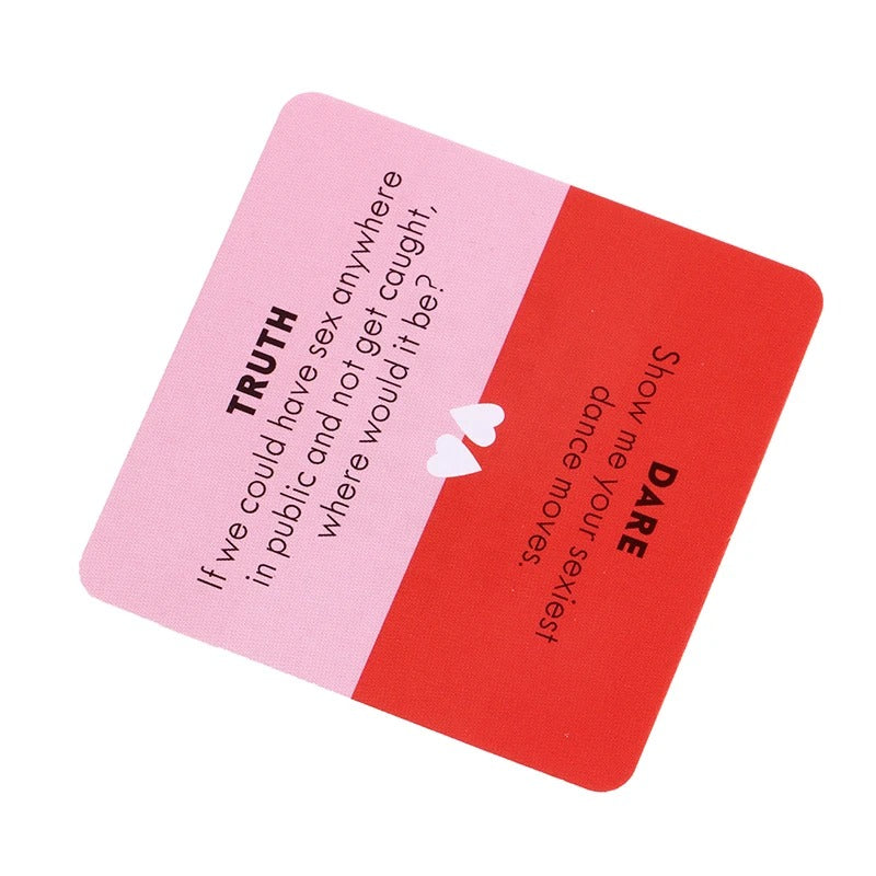 Mini Small Size Truth Or Dare For Couples Cards