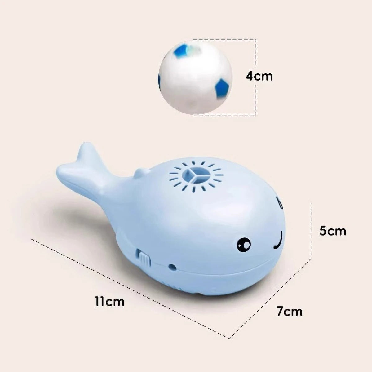 Electric Floating Ball Cat Toy Whale-shaped