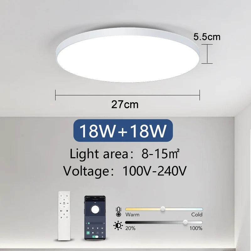Smart Led Ceiling Lamp 36W 50W Dimmable
