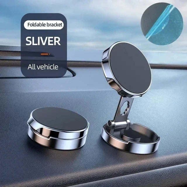 Mobile Phone Stand Strong Magnetic Car Holder 720° Foldable