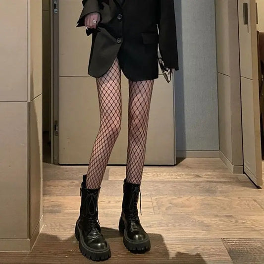 Classic Lolita Hollowed Out Lace Mesh Stockings