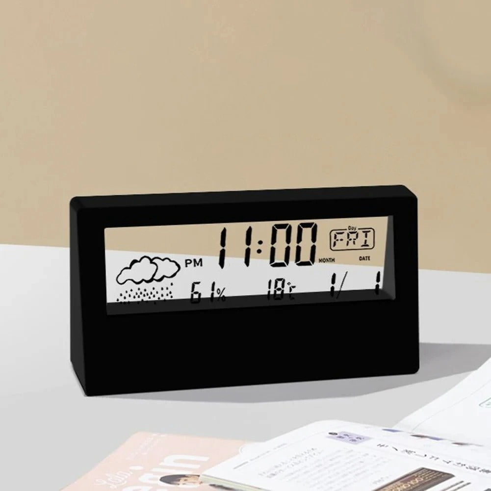 Thermo-Hygrometer Creative Weather Display Electronic Alarm Clock