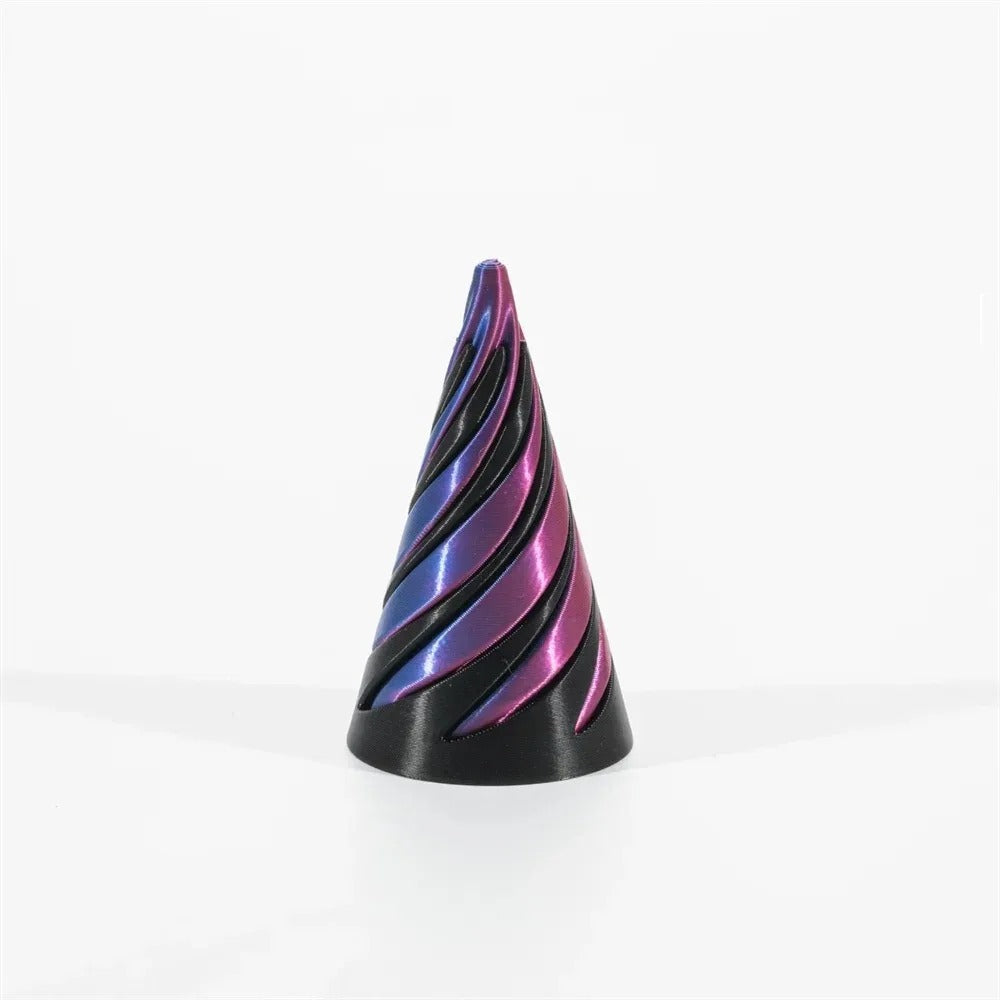 3D Printed Spiral Cone Toy Impossible Pyramid Passthrough Sculpture Pass