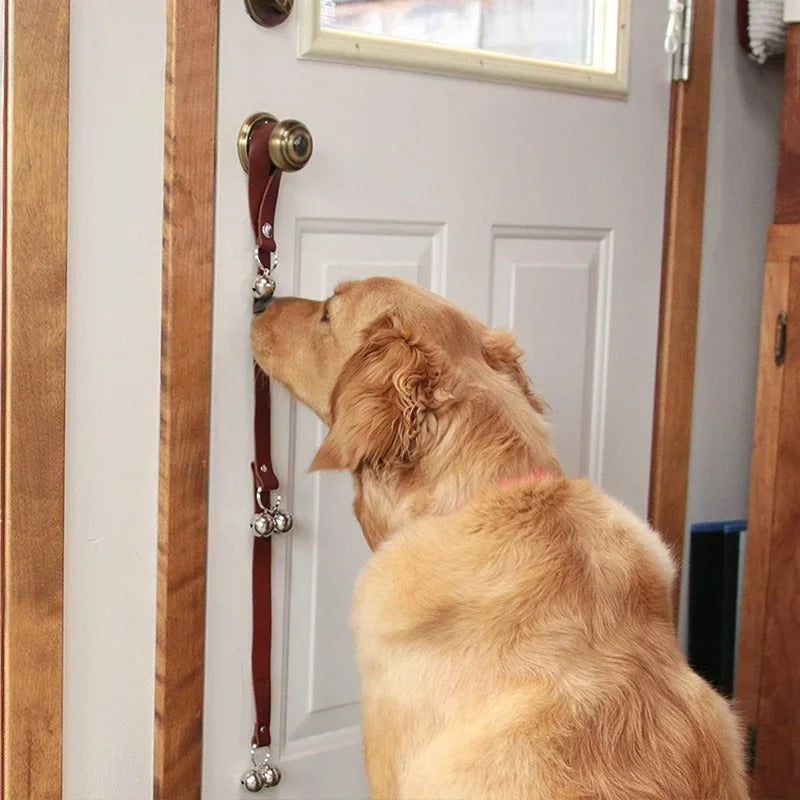 Leather Dog Doorbells for Door Knob Potty Training