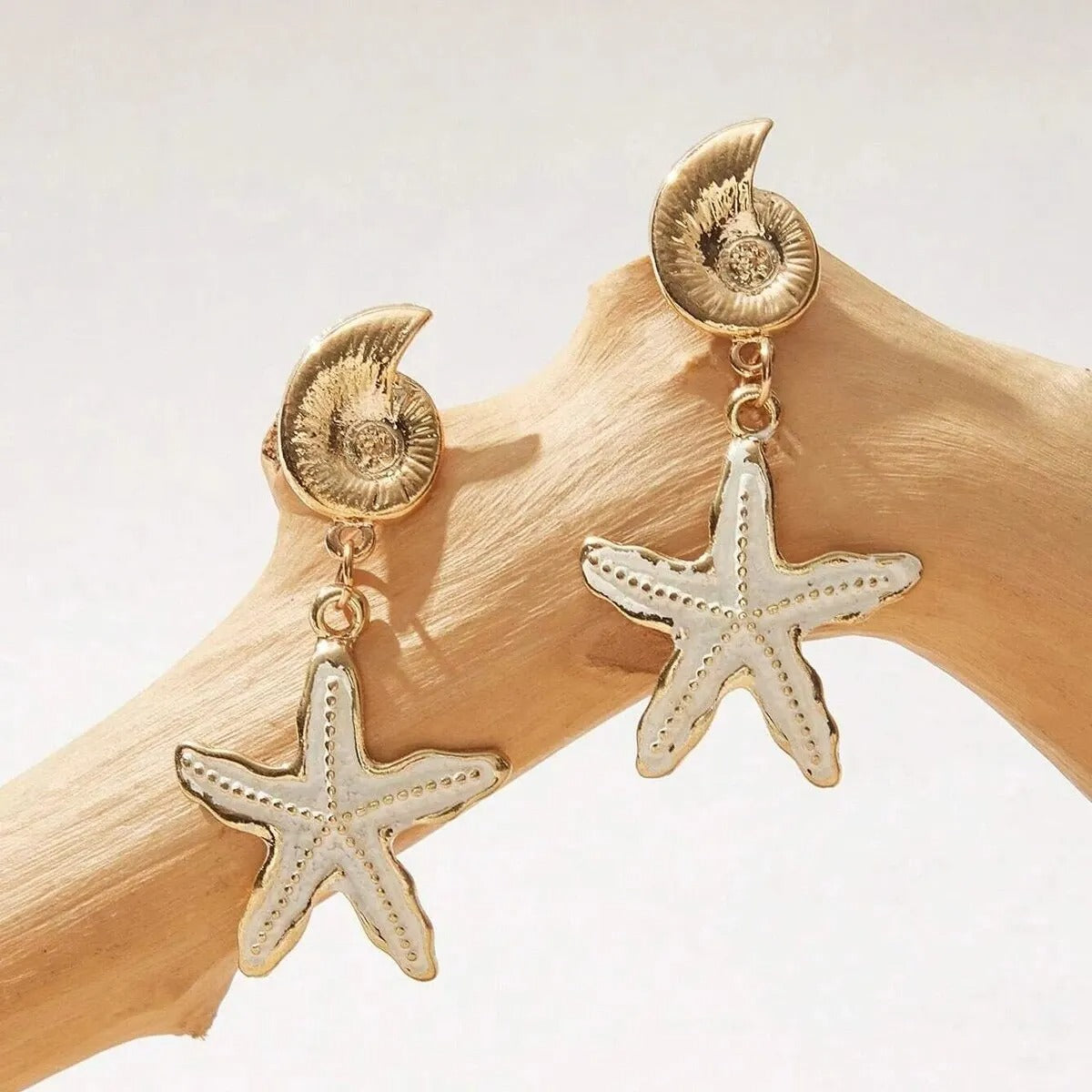 Candy Starfish Charms Dangle Stud Earrings