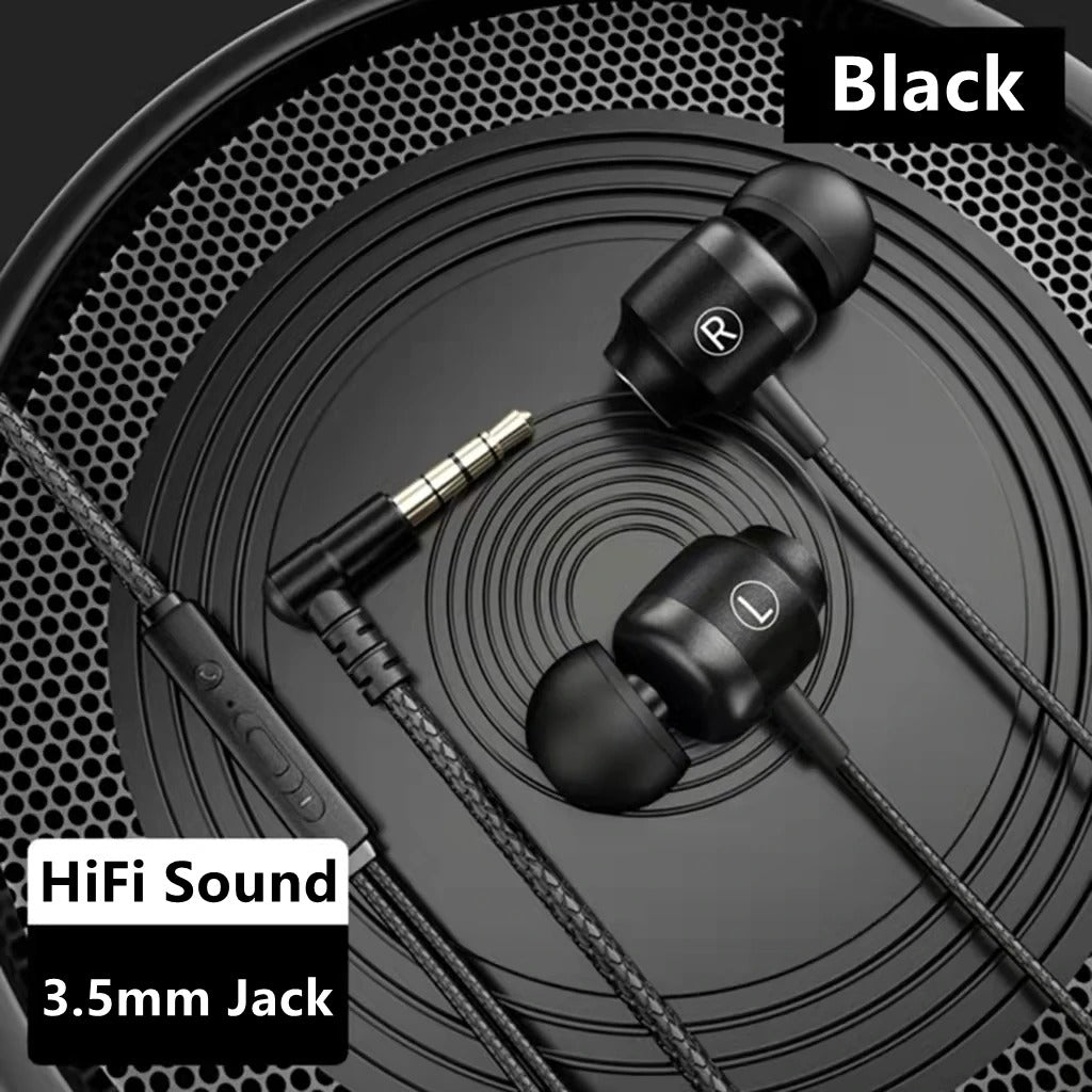 Gamer Wired Headphones Gaming Wired Earphone Metal HiFi Bass Stereo 3.5mm Earphone