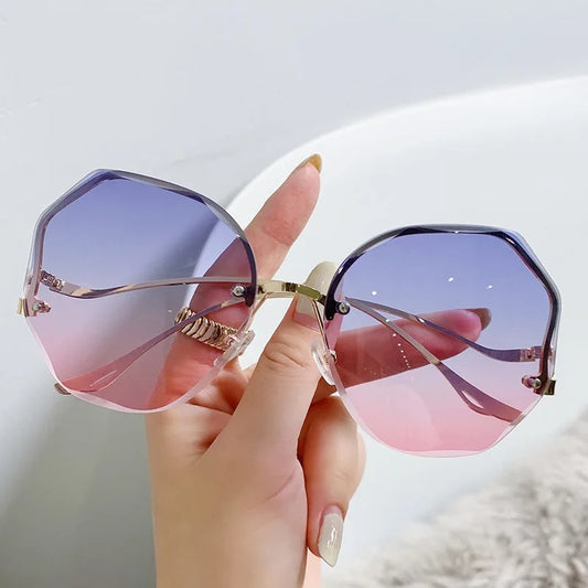 Fashion Sunglasses Women Metal Female