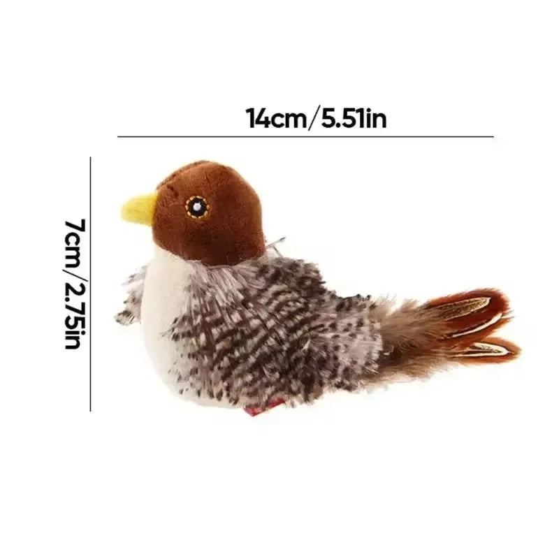 1pc Interactive Electronic Cat Toy, Automatic Chirping Bird Toy