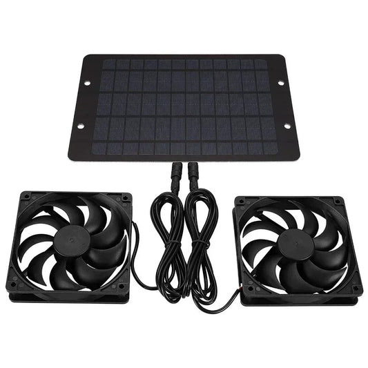 2025 Solar Exhaust Fan Portable 10W 12V 10 inch Solar Exhaust Fan Air Extractor for