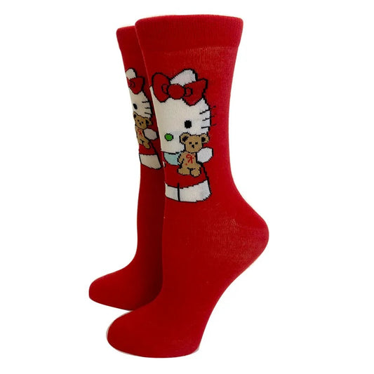 Anime New Fashion Colorful Funny Happy Casual Long Women Socks