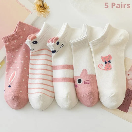 5/10/20 Pairs Women's Short Tube Socks