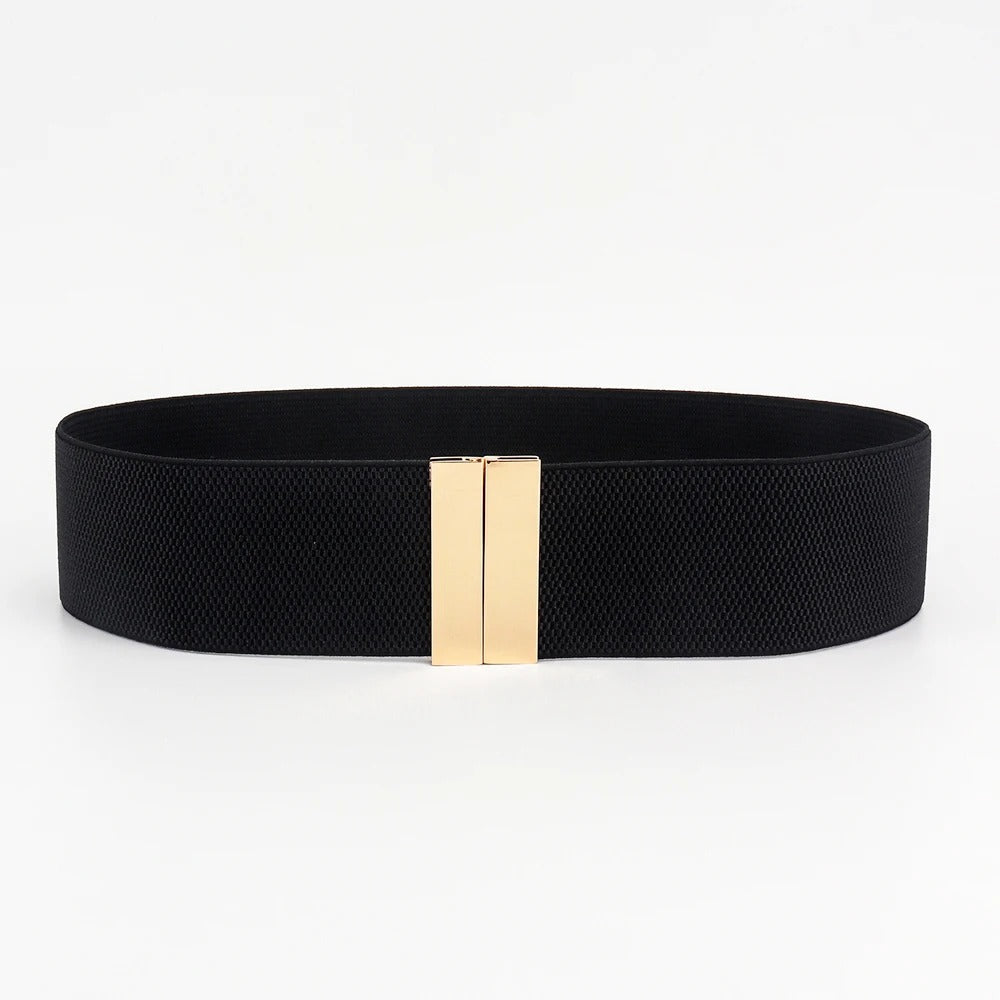 High Quality Belts for Women Black Waist Elastic Ladies Band