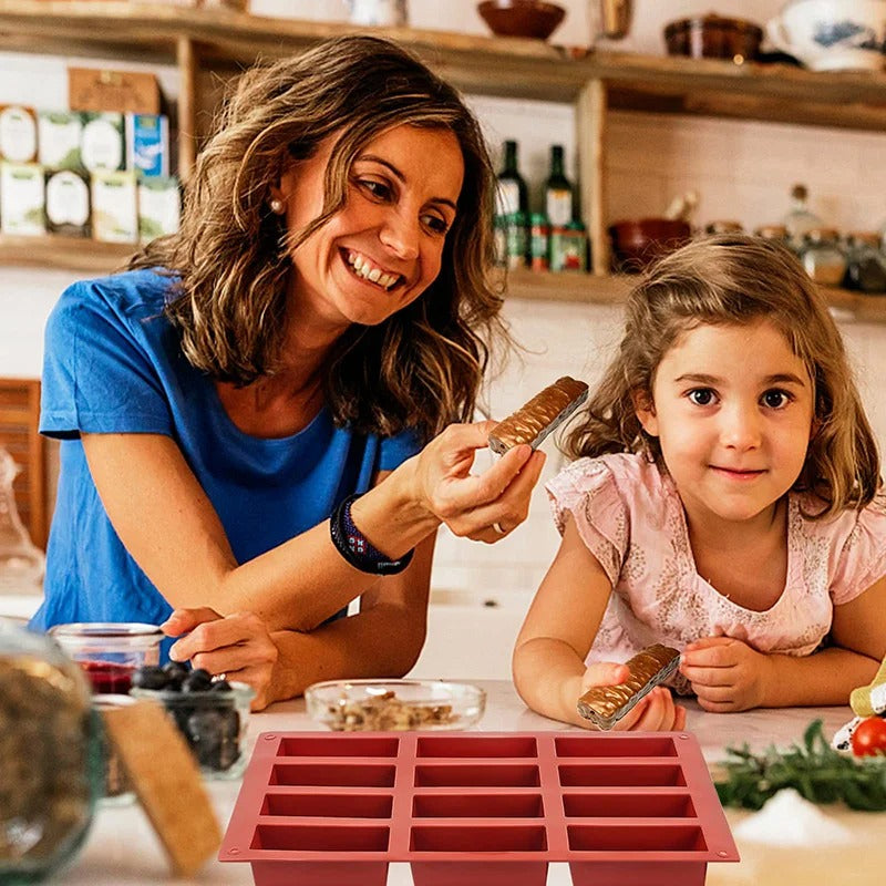 Rectangle Silicone Candy Molds for Baking Energy Bars