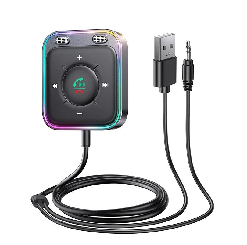 Bluetooth 5.4 AUX Car Adapter Dual Mics Bluetooth Receiver