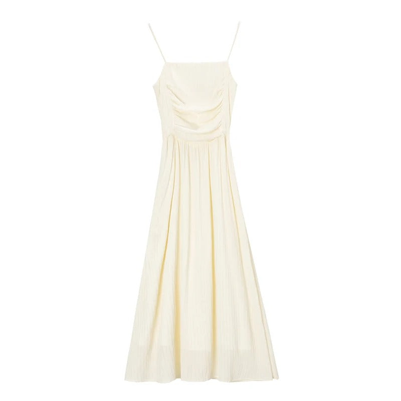 Spring Summer sling Dress Women Midi Dresses Female Sleeveless