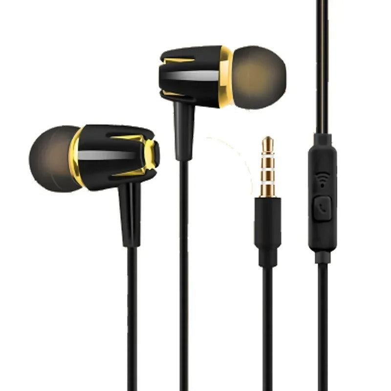 Universal 3.5mm Wired Noise Cancelling Stereo In-ear Earphone