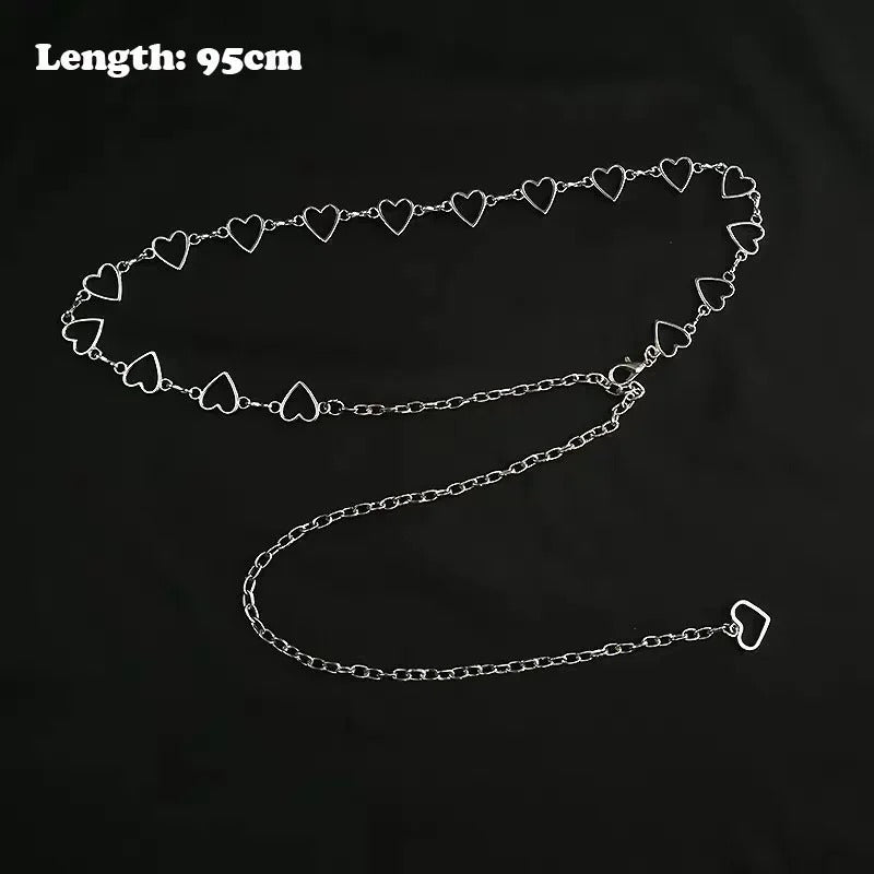 Women Fashion Belt Hip High Waist Gold Silver