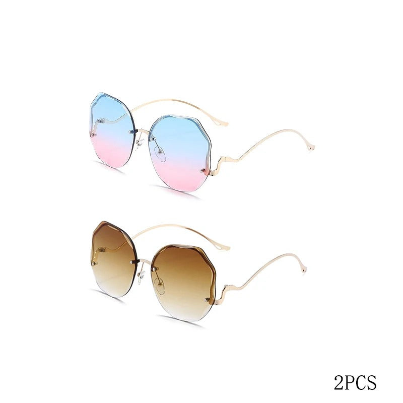 Fashion Sunglasses Women Metal Female
