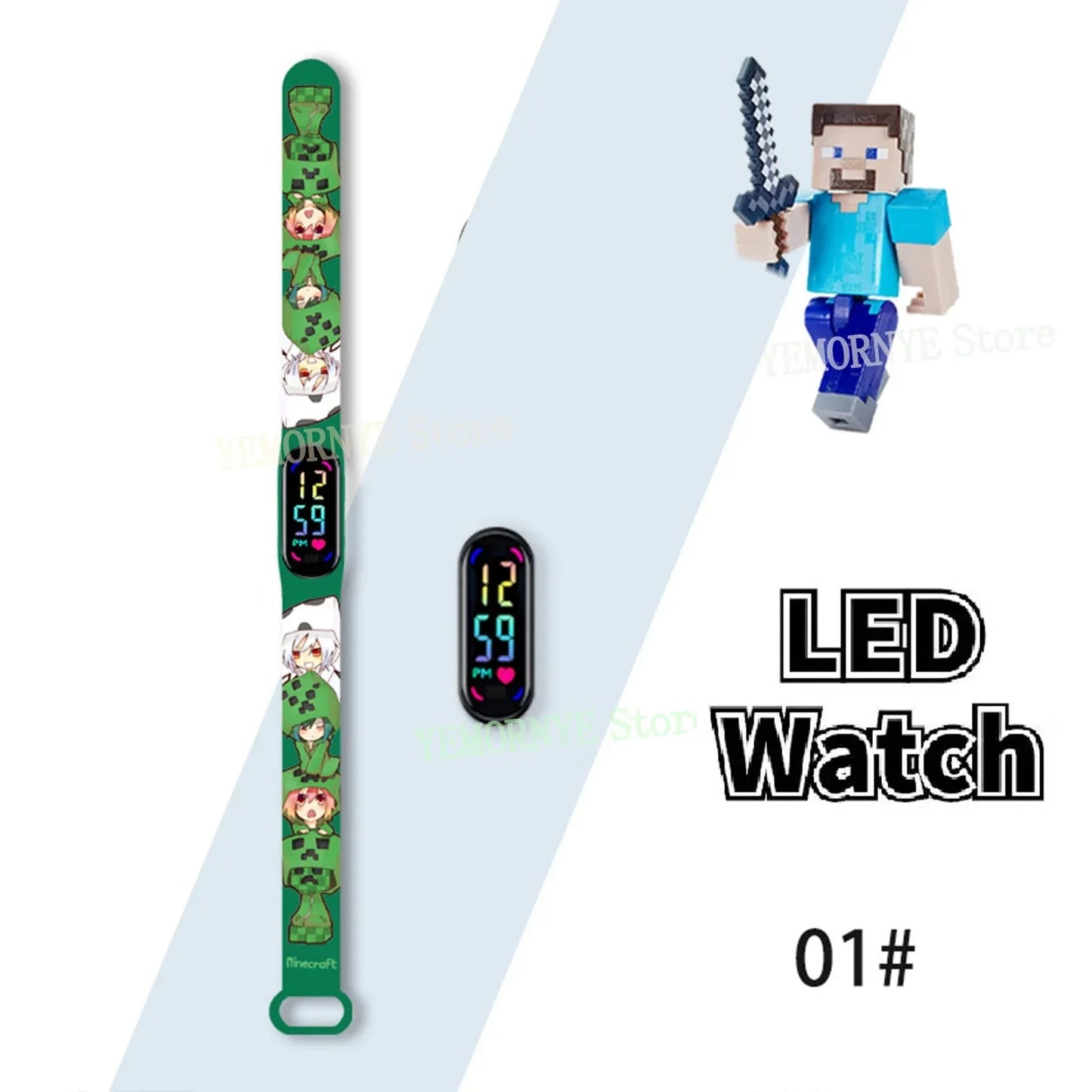 Children's Watches Action Figures Mini World kids