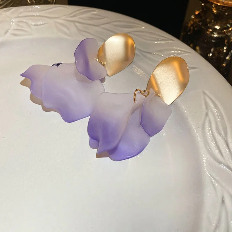 Stylish Multicolored Flower Earrings For Woman